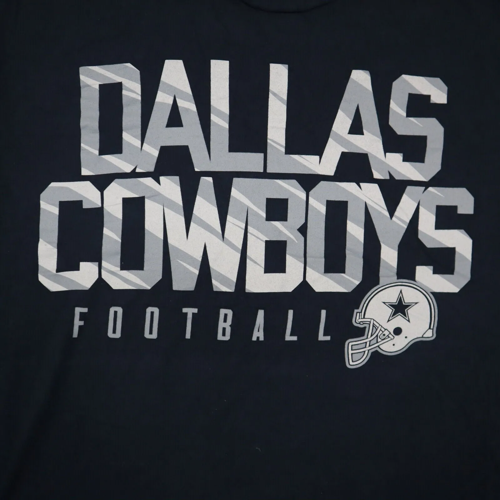 Dallas Cowboys Football Practice Tee T-Shirt Short Sleeve Crew Neck Black SZ L