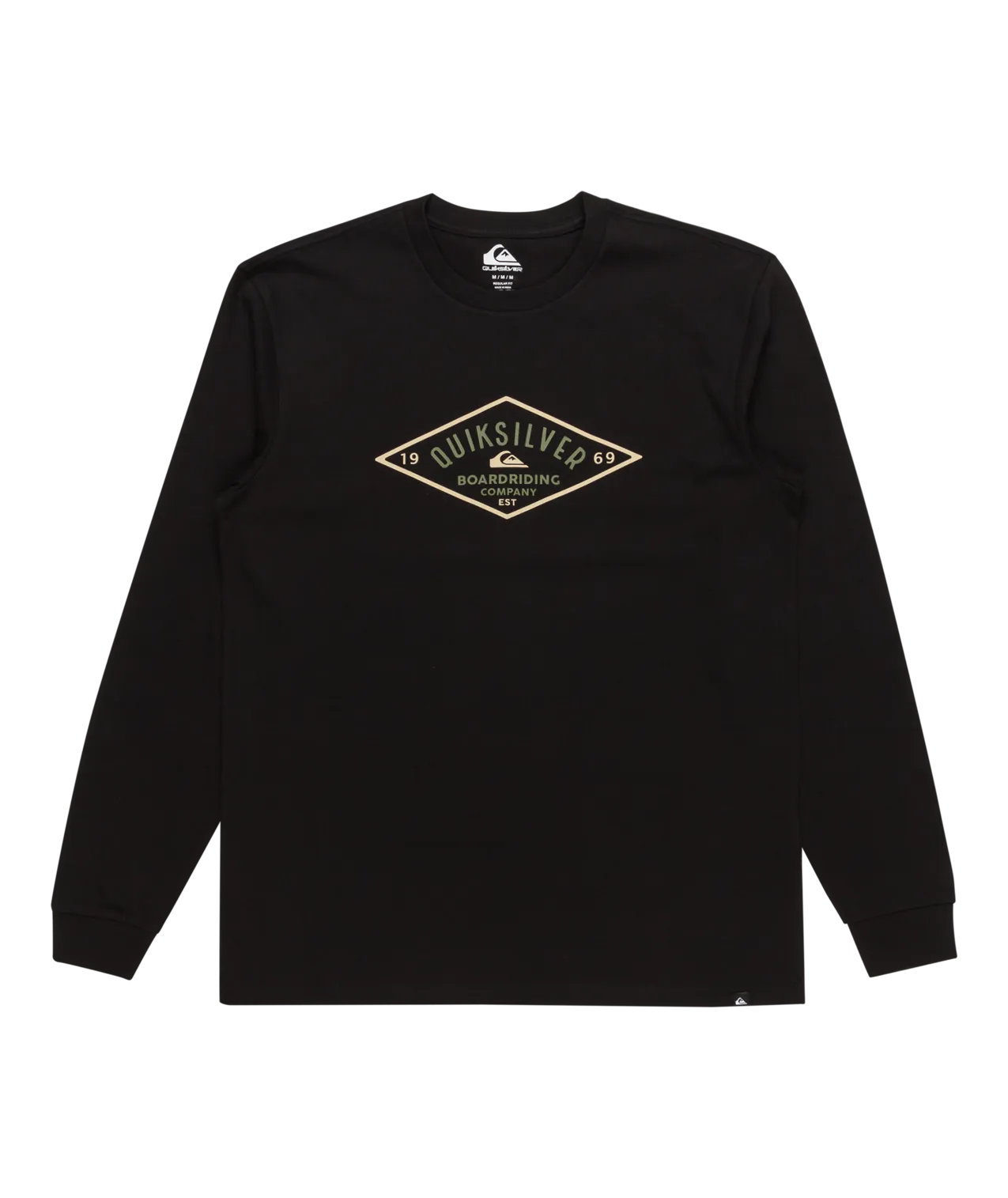 Diamond Logo Long Sleeve T-Shirt in Black