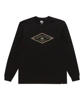 Diamond Logo Long Sleeve T-Shirt in Black