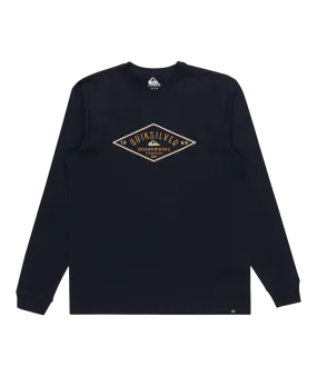 Diamond Logo Long Sleeve T-Shirt in Navy Blazer