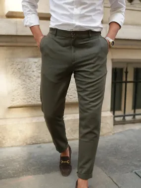 Donato Military Green Chino Pant