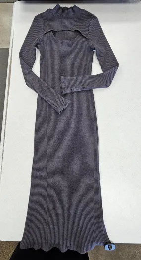 Dress Casual Maxi By T.La In Grey, Size:M