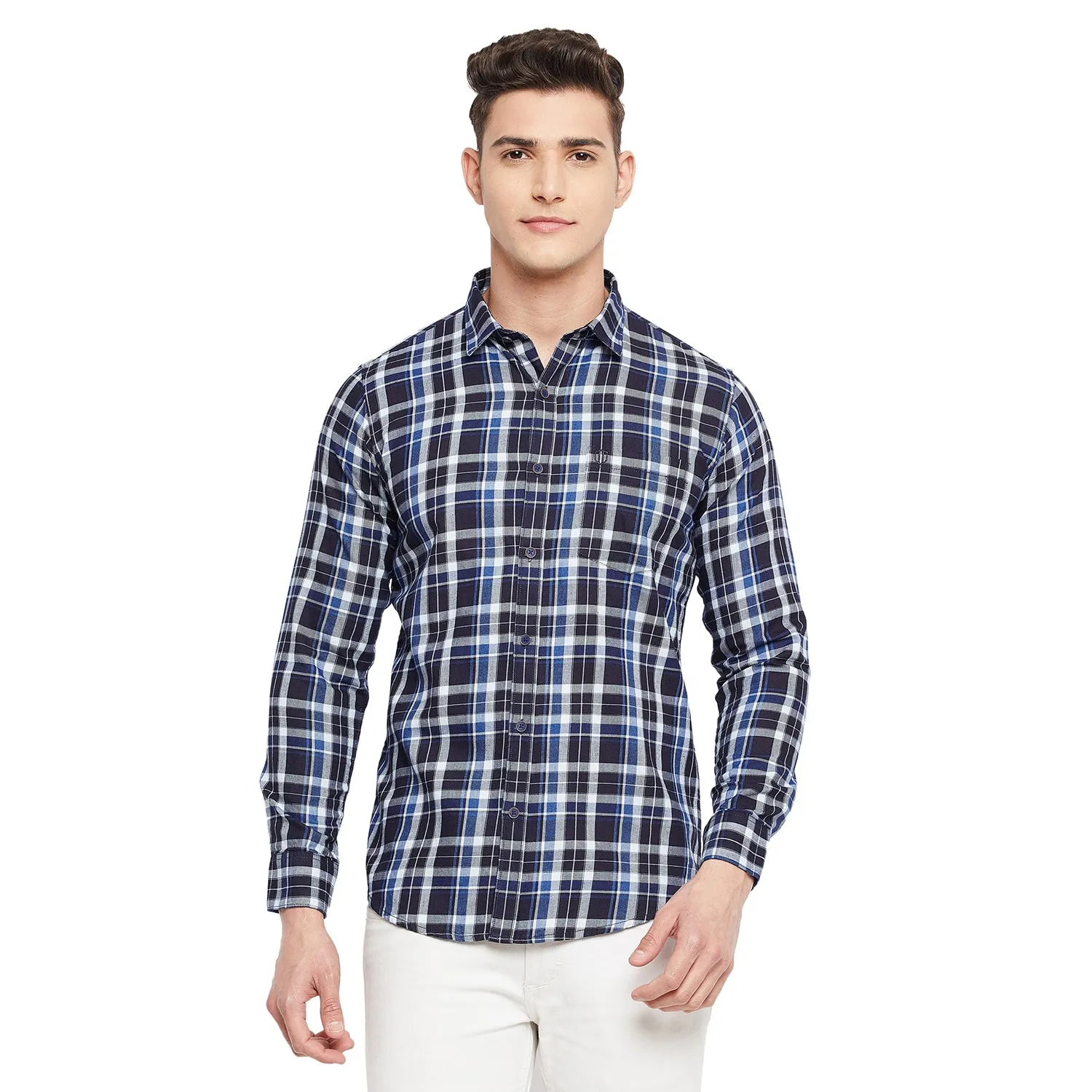 Duke Stardust Men Full Sleeve  Cotton Shirt (SDO7CKXR)