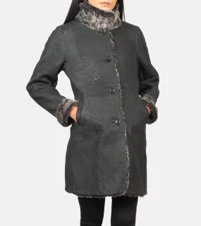 Exotique Furry Women's Leather Coat