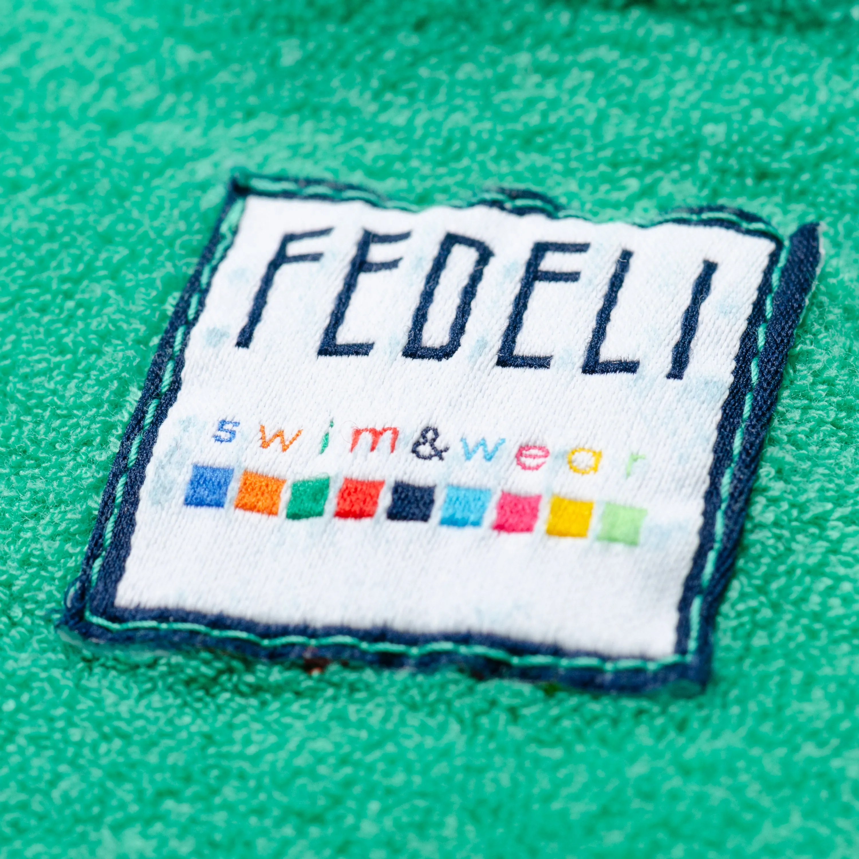 FEDELI "Mondial" Green Terry Cloth Short Sleeve Polo Shirt EU 48 NEW US S Slim Fit