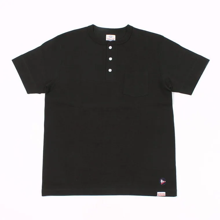 FELCO × HEALTHKNIT S/S HENLEY NECK POCKET-T U.S.COTTON OPEN END JERSEY - 5 Colors - FELC-312