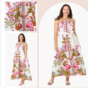 Flamingo Maxi Dress