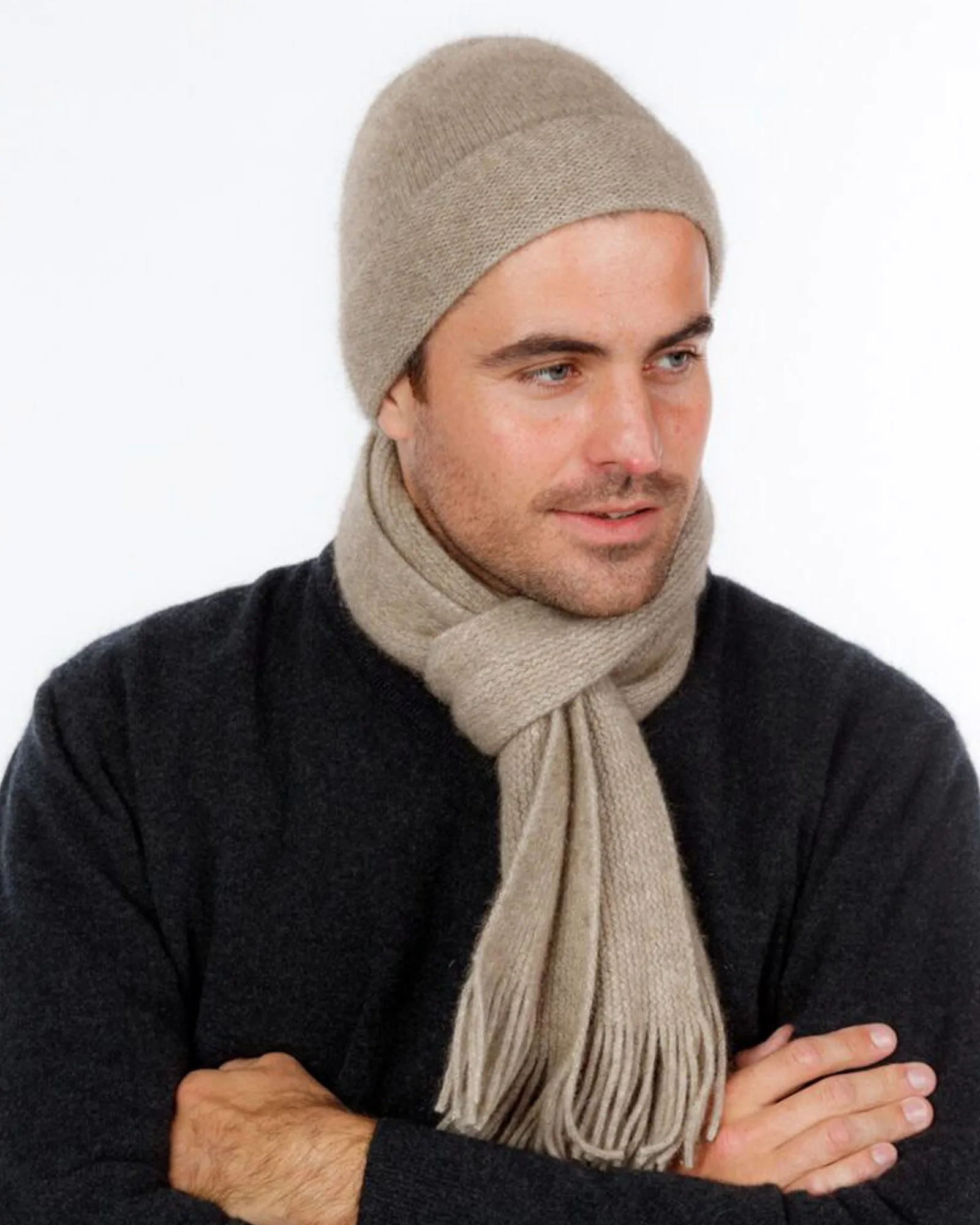 Flax Plain Beanie Hat - NX101