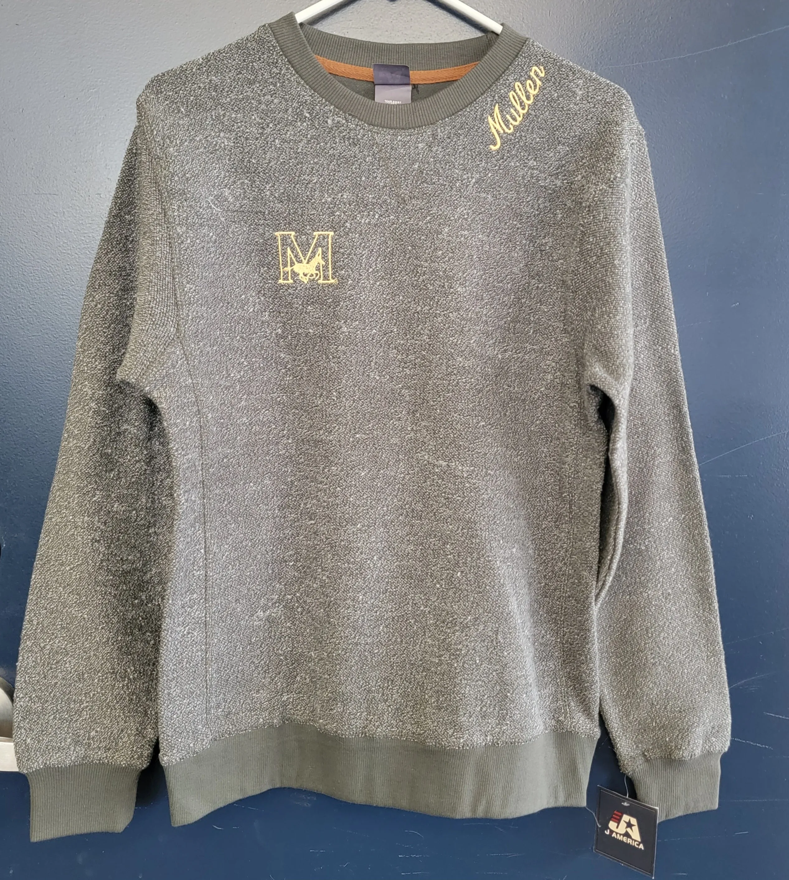 Fleece Crewneck Sweatshirt Heathered Grey