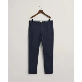 Gant Slim Fit Twill Chinos in Navy