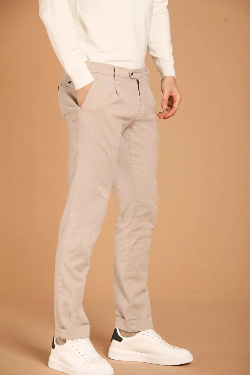 Genova pantalone chino uomo in cotone stretch regular fit