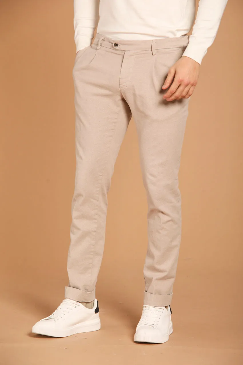 Genova pantalone chino uomo in cotone stretch regular fit