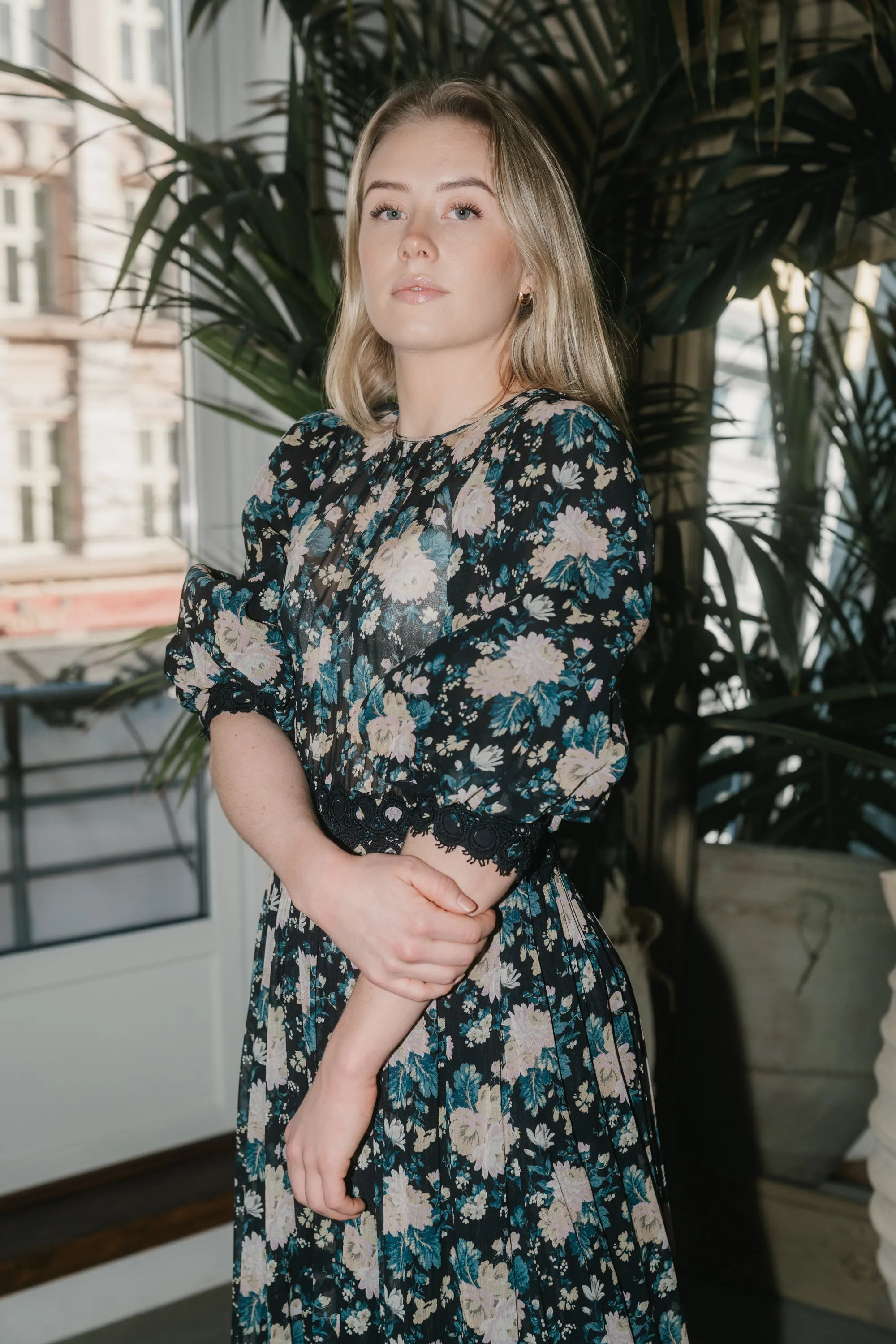 Georgette Maxi Dress - Midnight