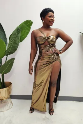 Goddess Metallic Dress