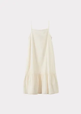 GRAPE SLIP DRESS - OFF WHITE