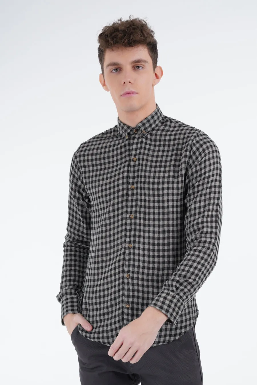 Green Pincheck Shirt