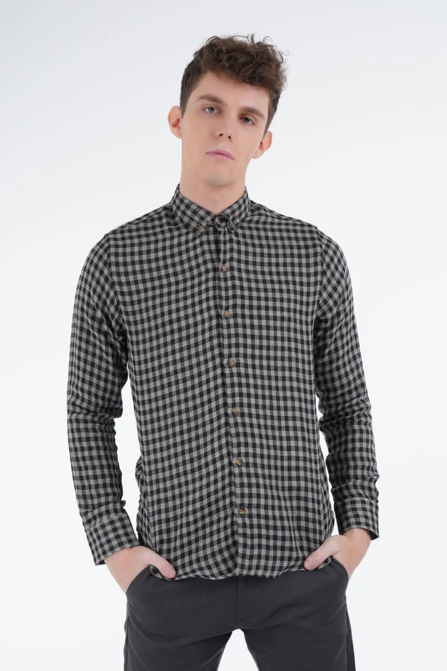 Green Pincheck Shirt