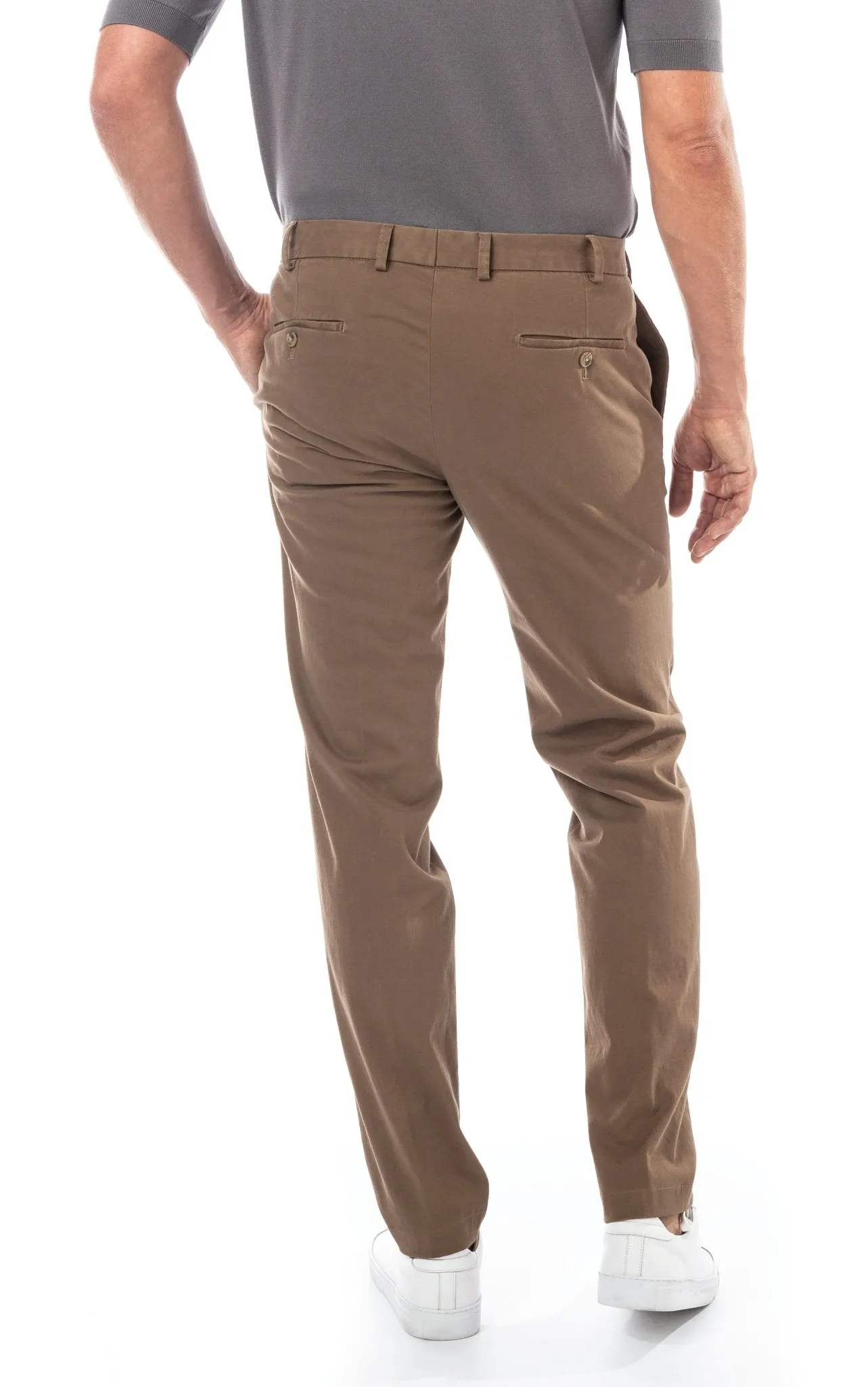 HENRY SARTORIAL X HILTL Chino with Slant Pocket SAND