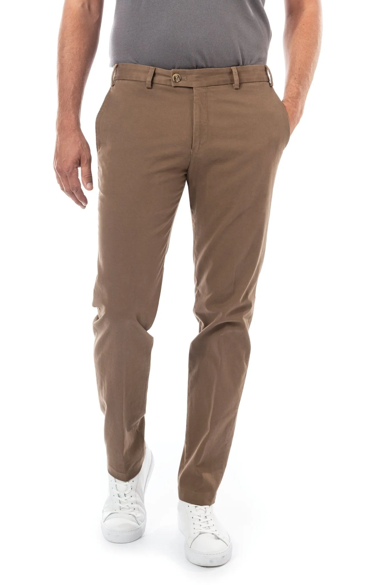 HENRY SARTORIAL X HILTL Chino with Slant Pocket SAND