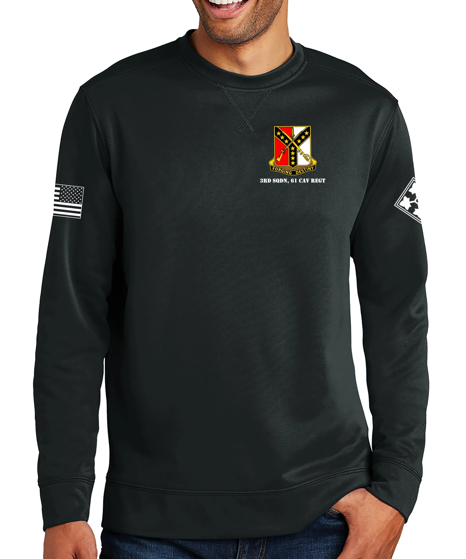 HHT Polyester Crewneck Unisex Sweatshirt. This shirt IS approved for PT.