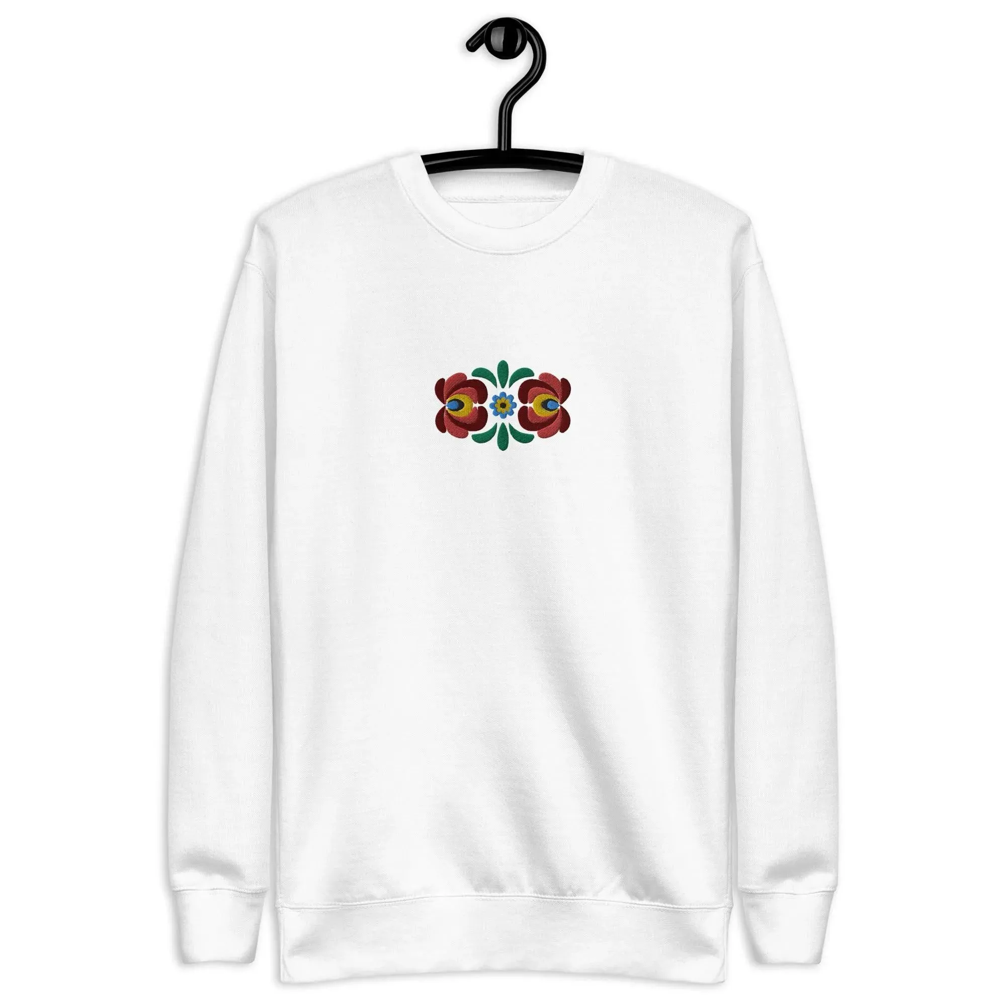 Hungarian Matyó Embroidered Sweatshirt
