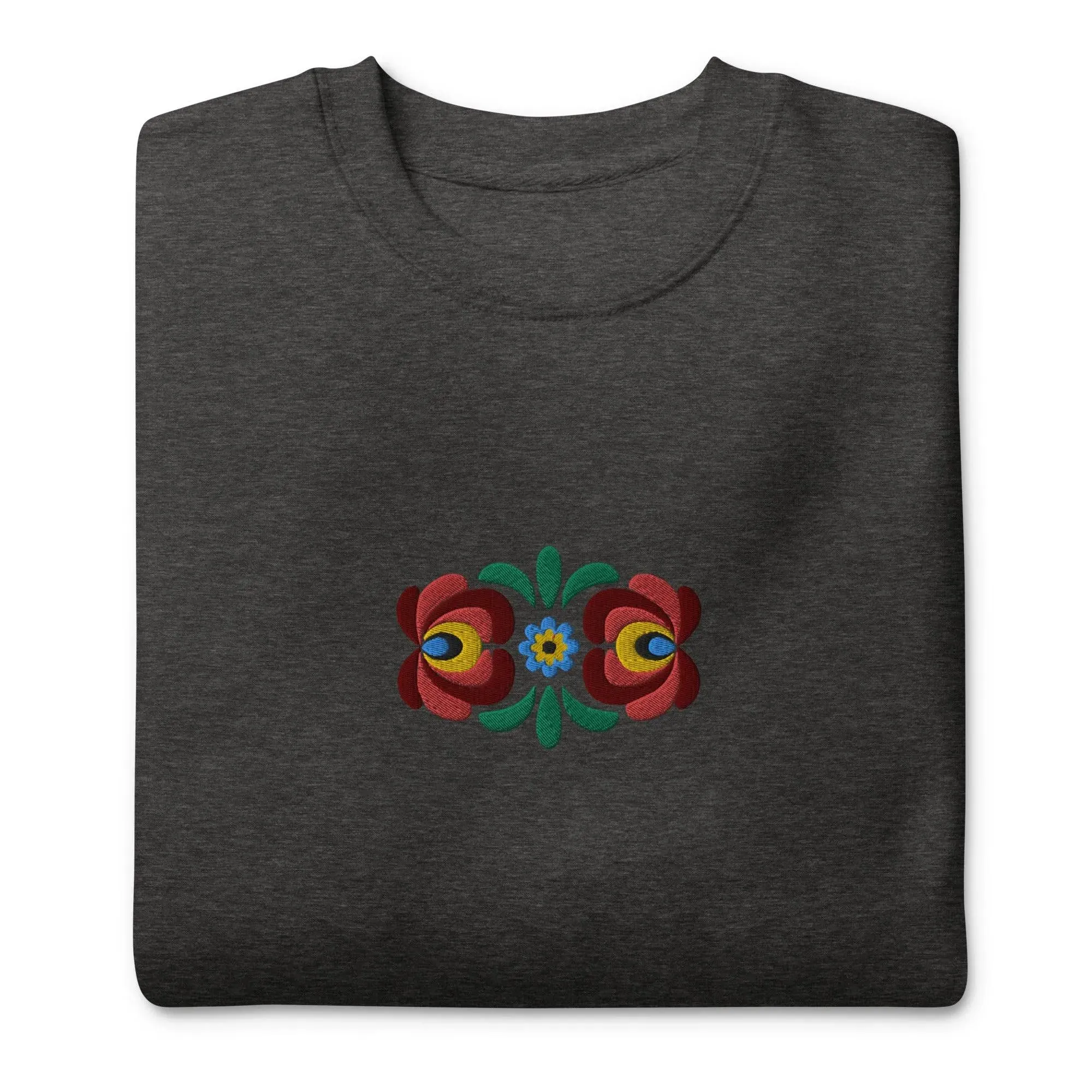 Hungarian Matyó Embroidered Sweatshirt