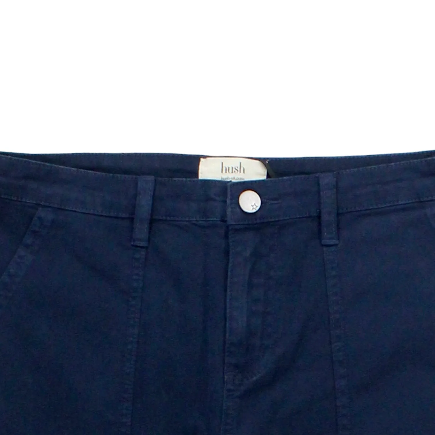 Hush Navy Wide Leg Chinos
