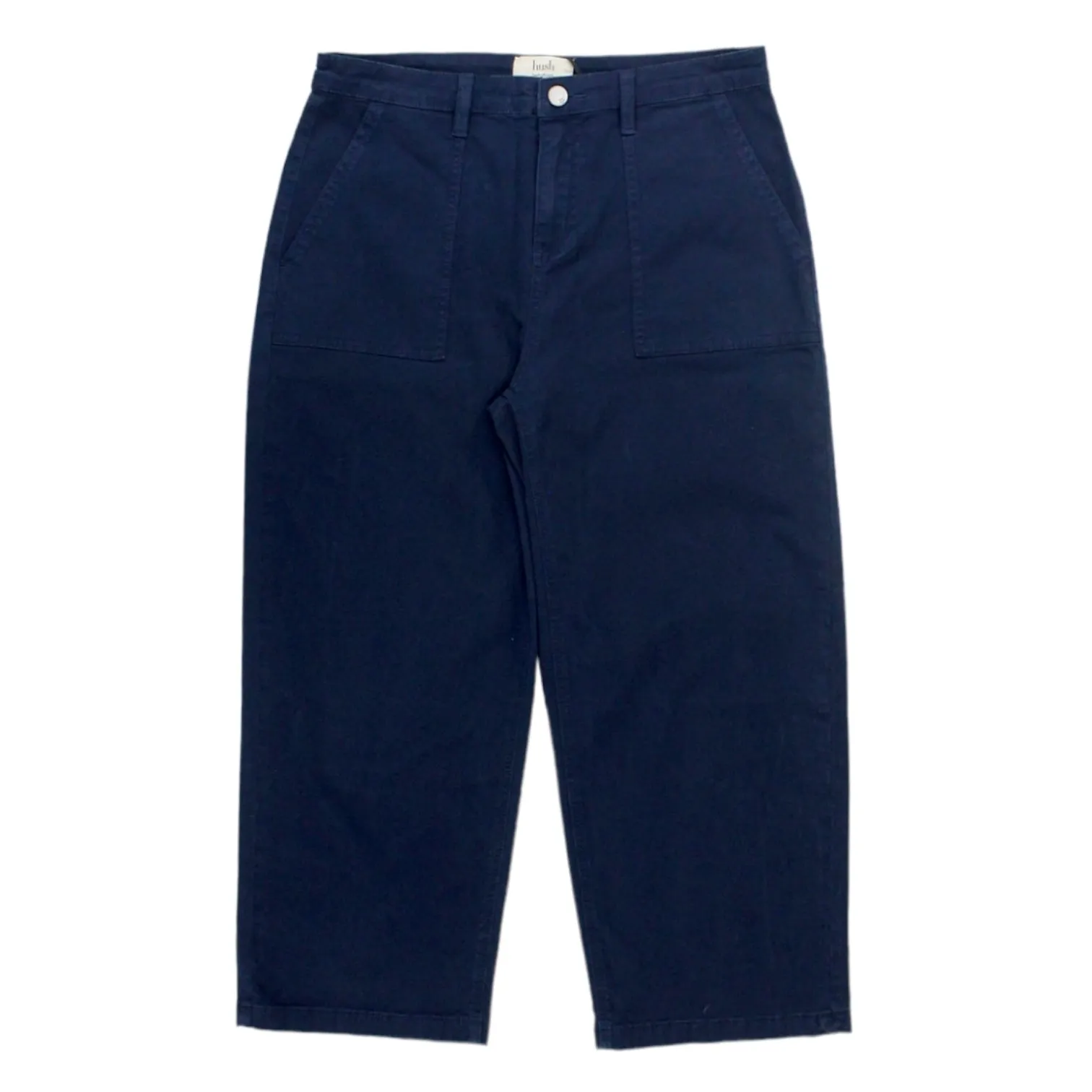 Hush Navy Wide Leg Chinos