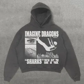 Imagine Dragons Print Long Sleeve Hoodies