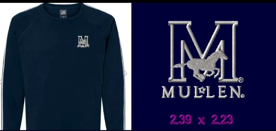 J America Rival Fleece Crewneck Sweatshirt in Navy