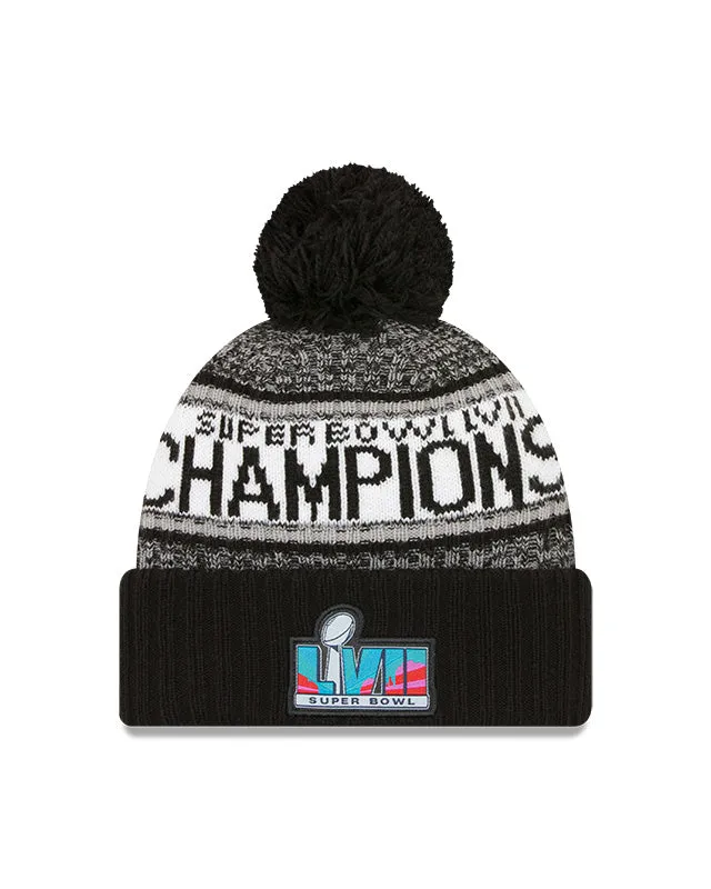 Kansas City Chiefs New Era Super Bowl LVII Champions Parade Pom Knit Hat