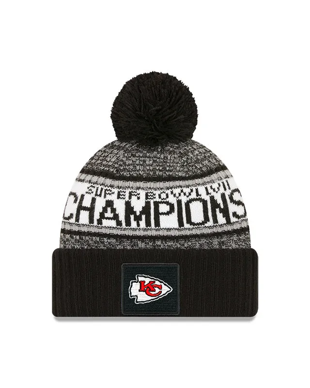 Kansas City Chiefs New Era Super Bowl LVII Champions Parade Pom Knit Hat