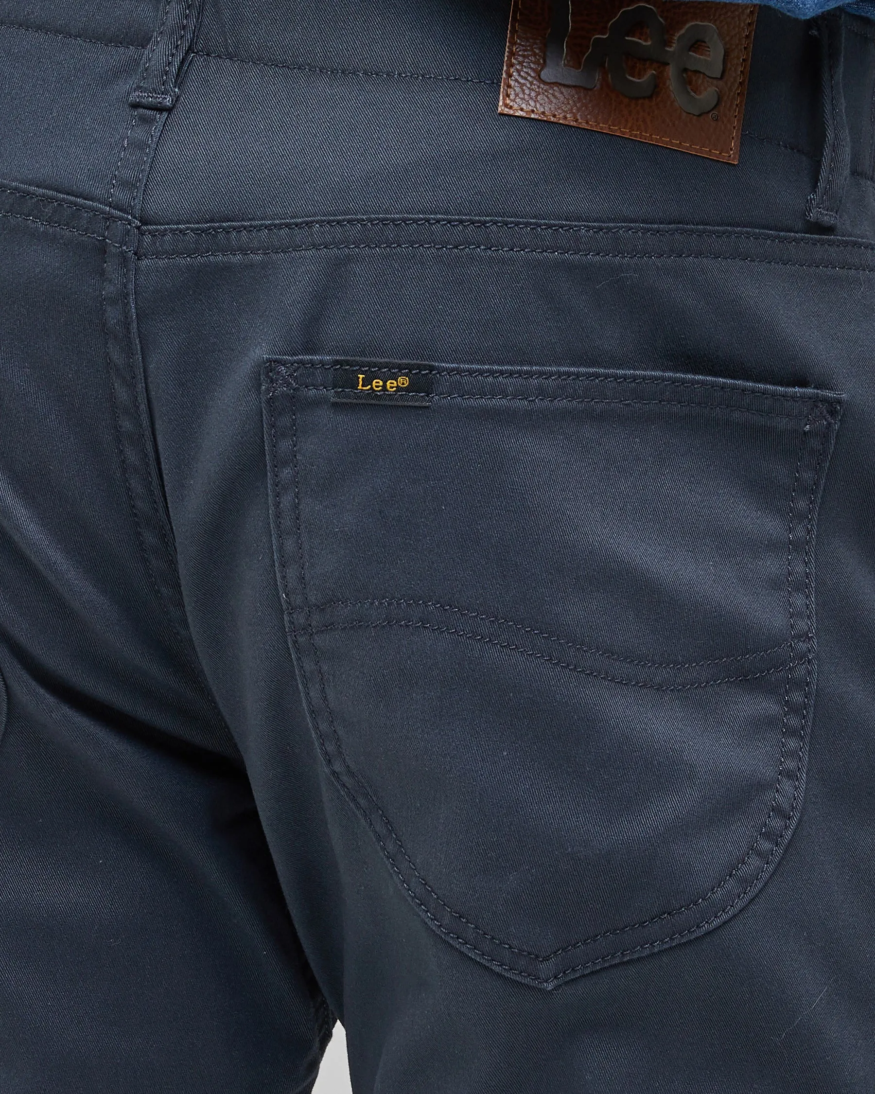 Lee Straight Fit Extreme Motion Mens Cotton Twill Trousers - Navy