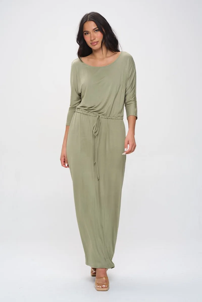 Mackenzie Dolman Sleeve Boyfriend Maxi