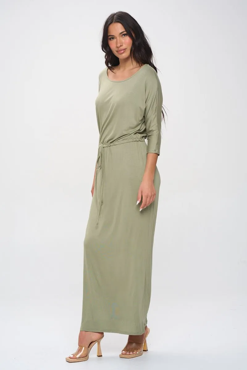 Mackenzie Dolman Sleeve Boyfriend Maxi