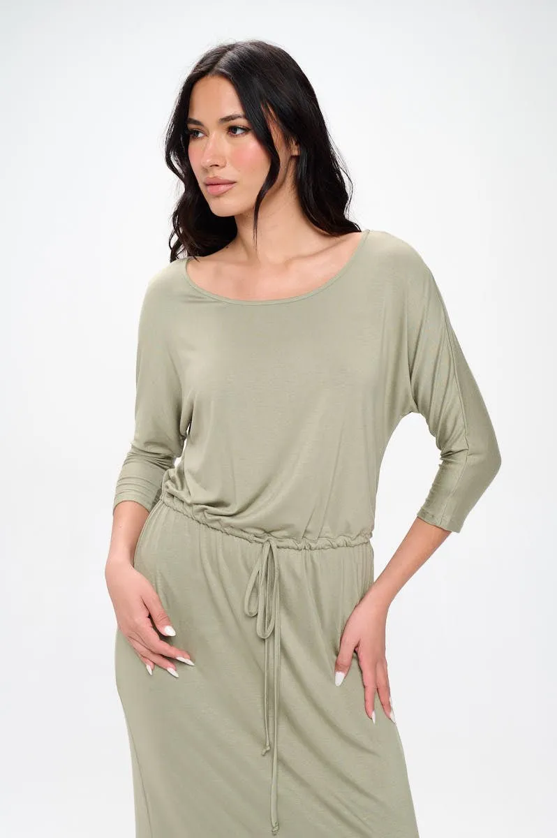 Mackenzie Dolman Sleeve Boyfriend Maxi