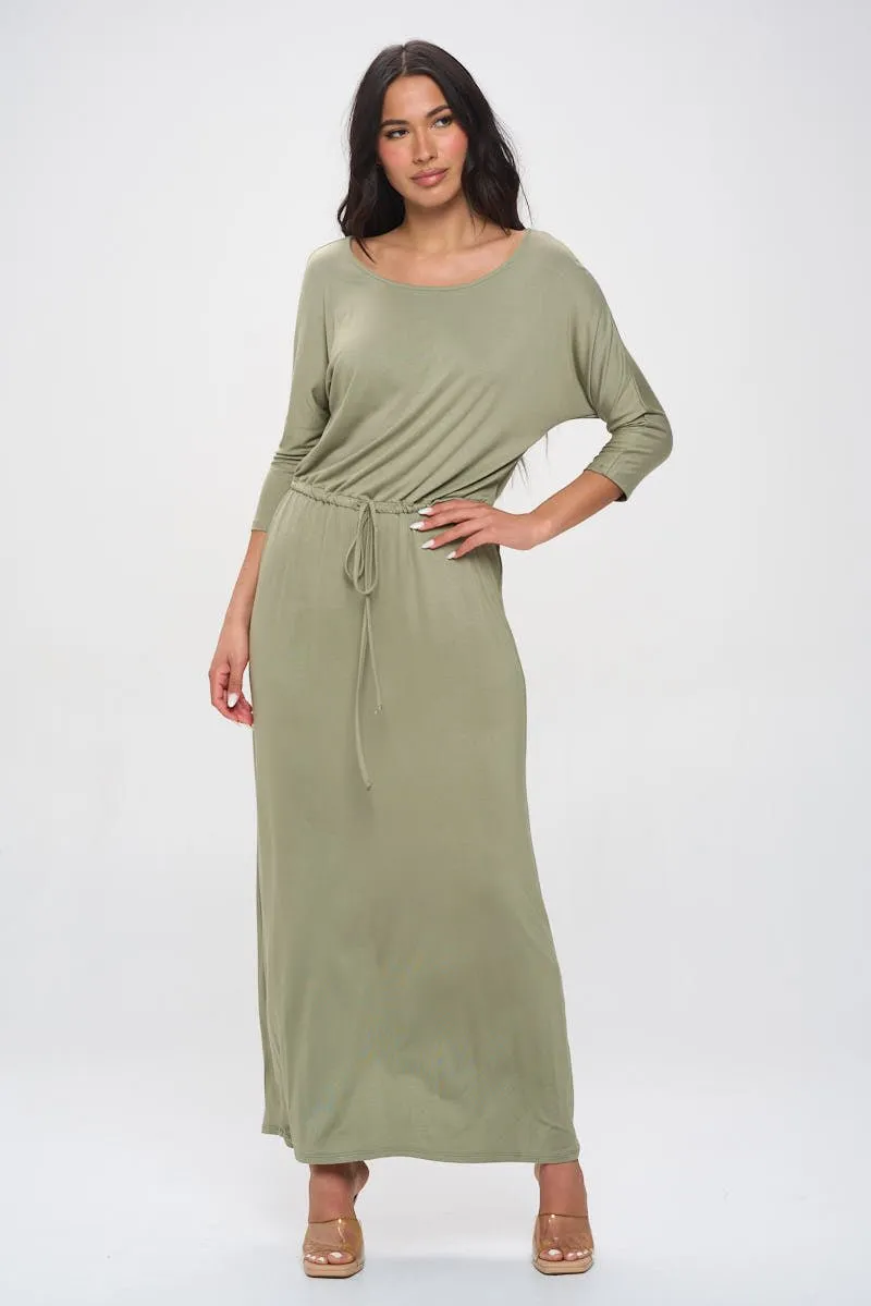 Mackenzie Dolman Sleeve Boyfriend Maxi