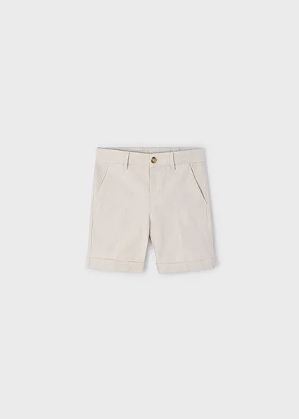 Mayoral Boys White Shirt & Beige Chinos