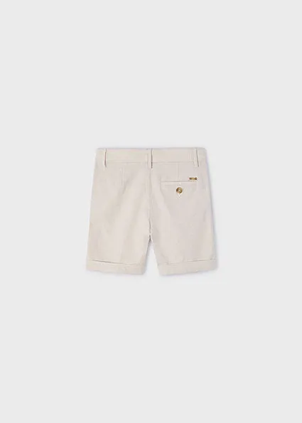 Mayoral Boys White Shirt & Beige Chinos