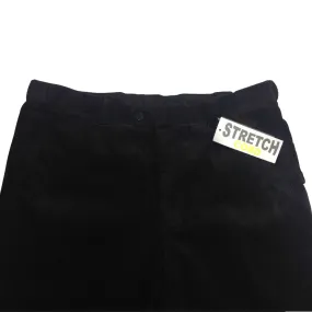 MENS CORDUROY PANTS Trousers Cords Casual STRETCH COTTON Size 32""-44"" Adjustable - Black (99) - 92 (36"")