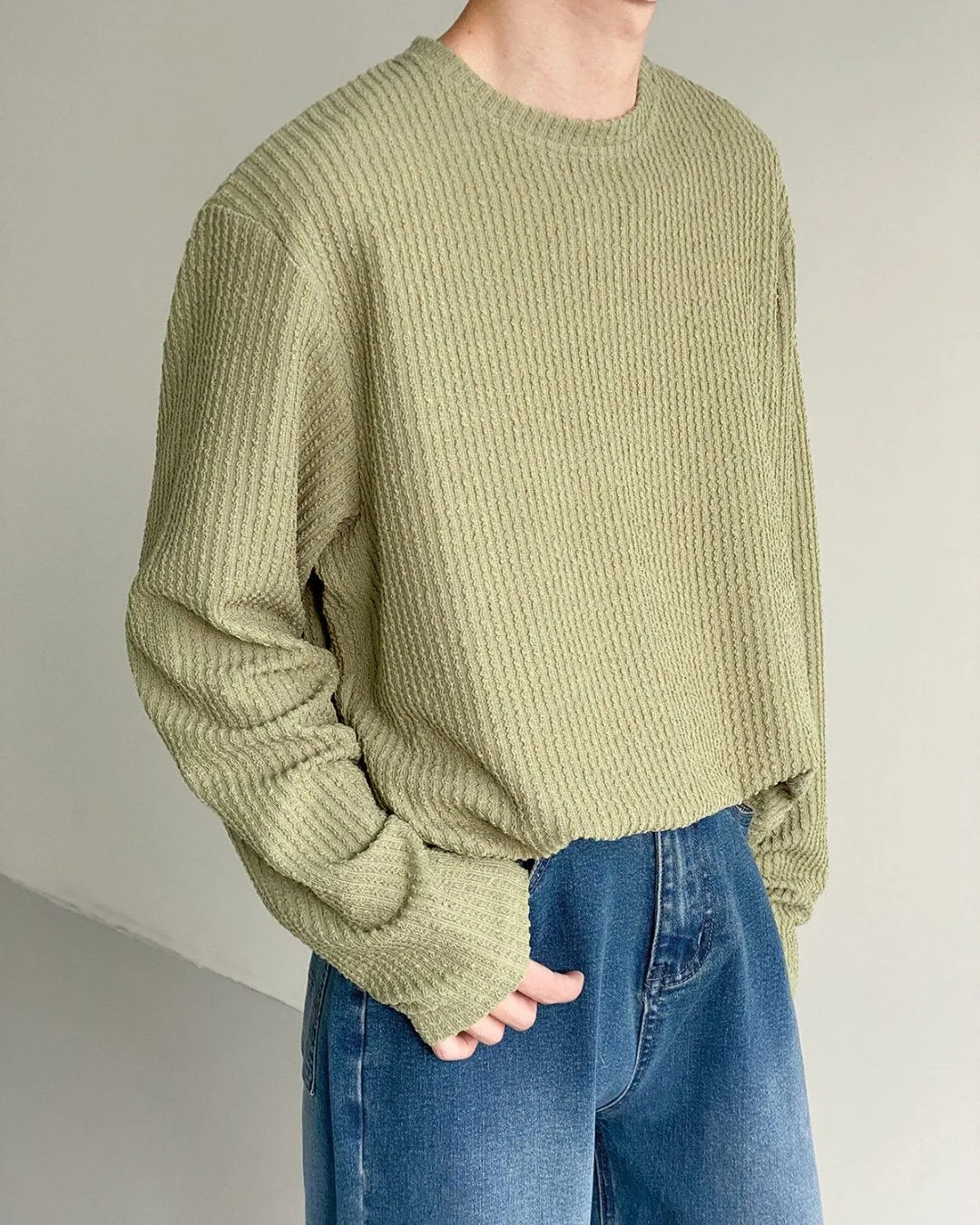 MEN'S PIT STRIPE LONG SLEEVE T-SHIRT KBQ0535