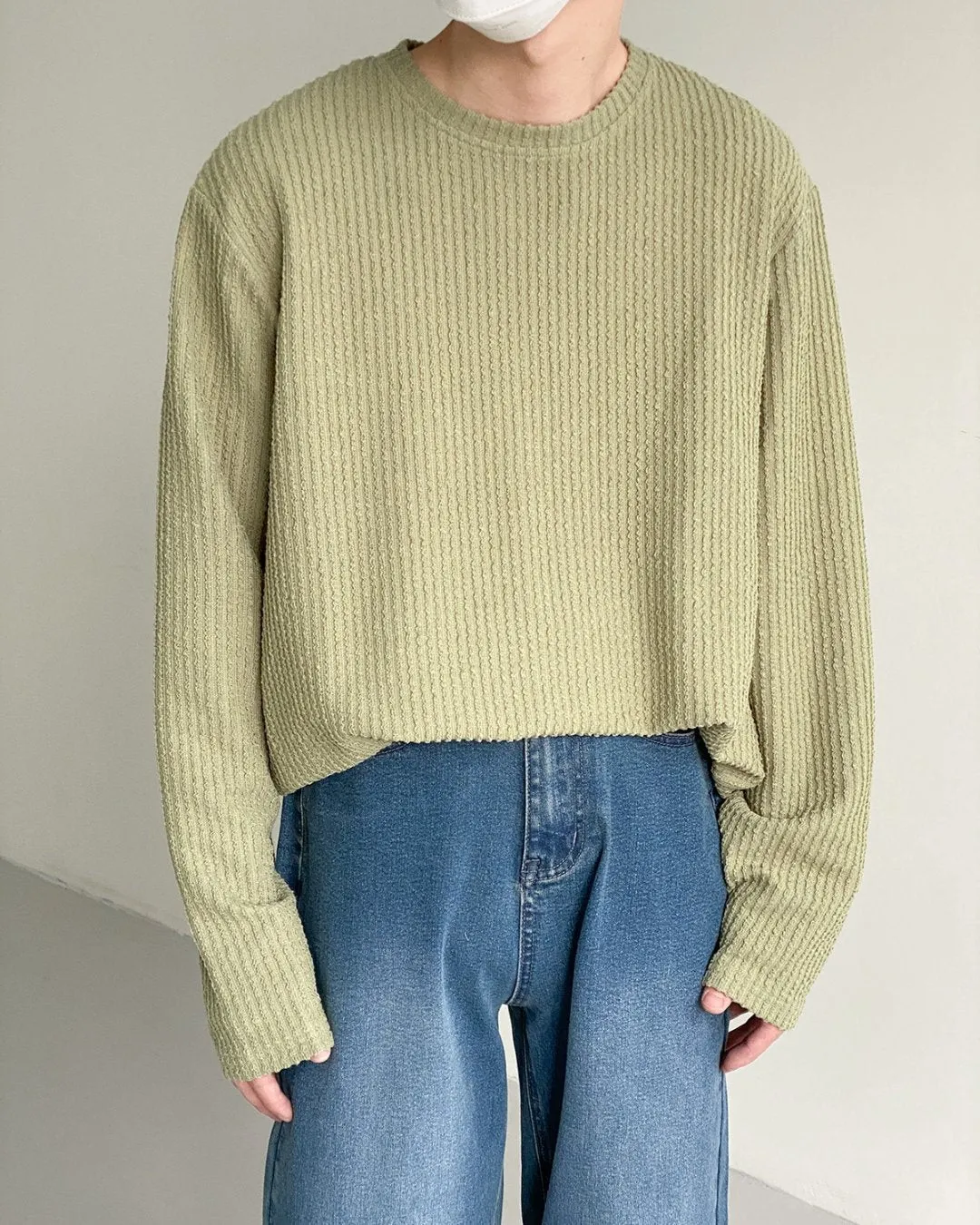 MEN'S PIT STRIPE LONG SLEEVE T-SHIRT KBQ0535
