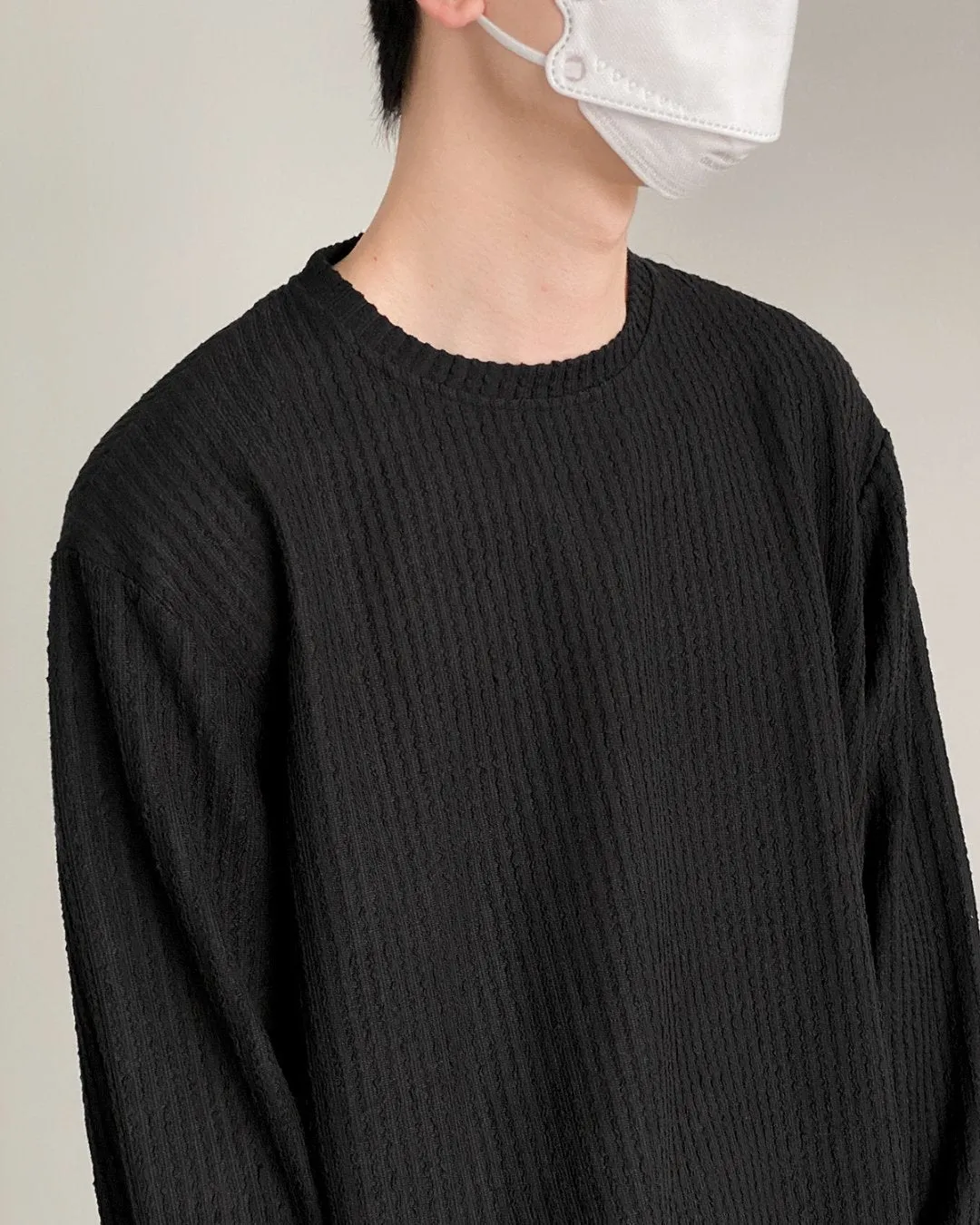 MEN'S PIT STRIPE LONG SLEEVE T-SHIRT KBQ0535