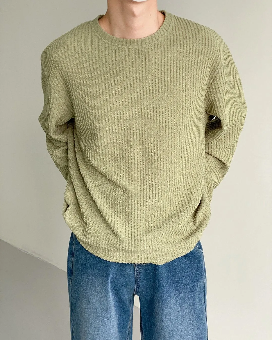 MEN'S PIT STRIPE LONG SLEEVE T-SHIRT KBQ0535