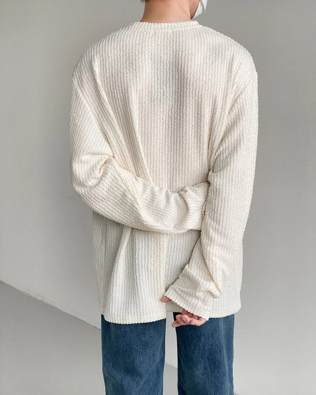 MEN'S PIT STRIPE LONG SLEEVE T-SHIRT KBQ0535