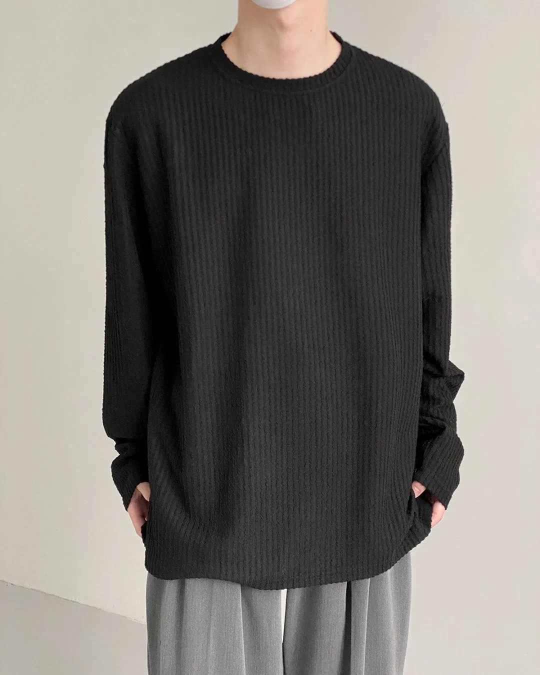 MEN'S PIT STRIPE LONG SLEEVE T-SHIRT KBQ0535