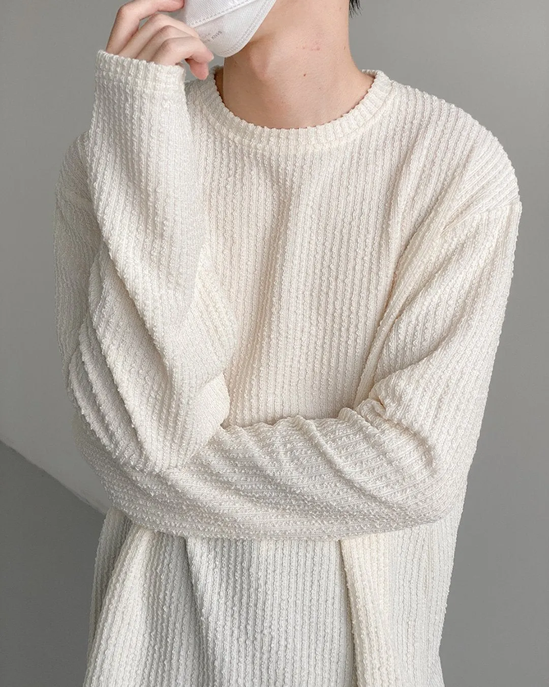 MEN'S PIT STRIPE LONG SLEEVE T-SHIRT KBQ0535