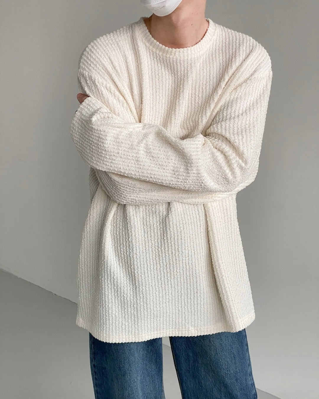 MEN'S PIT STRIPE LONG SLEEVE T-SHIRT KBQ0535