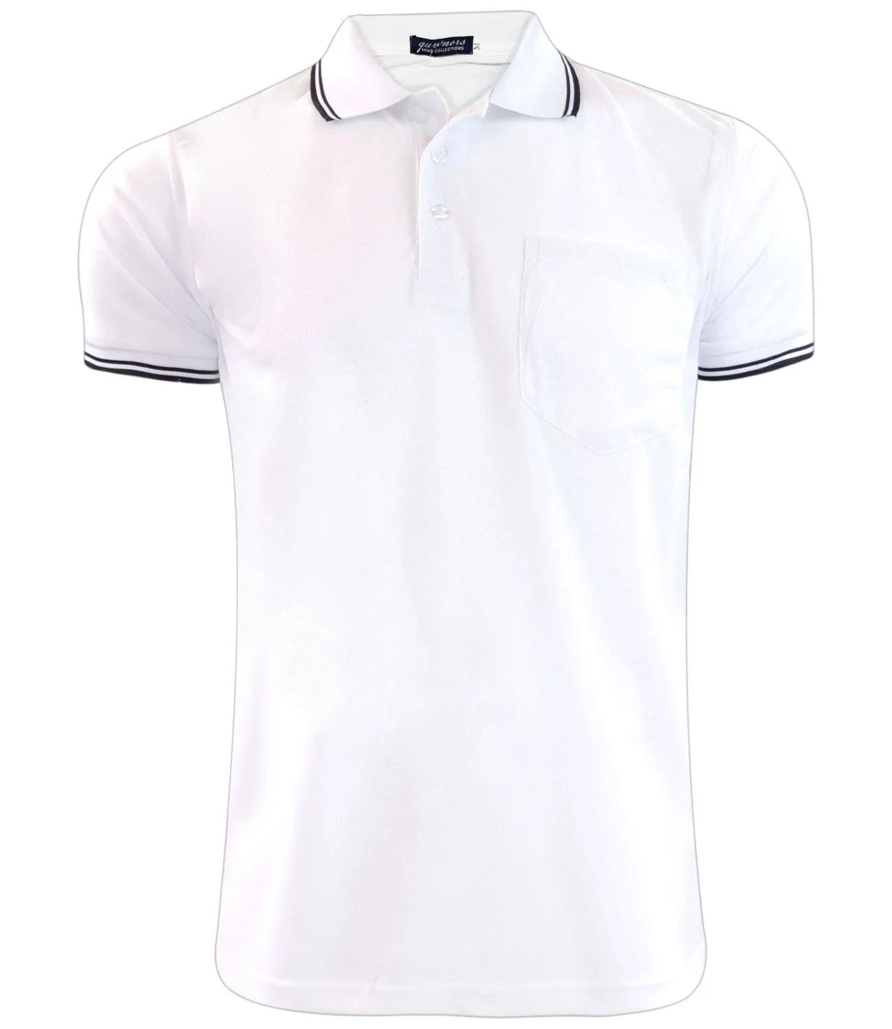 Mens Polo Shirt Cotton Pique Pocket Men Ribbed Tipping Collar PK T Shirt Summer Top Tee Gym Casual Wear