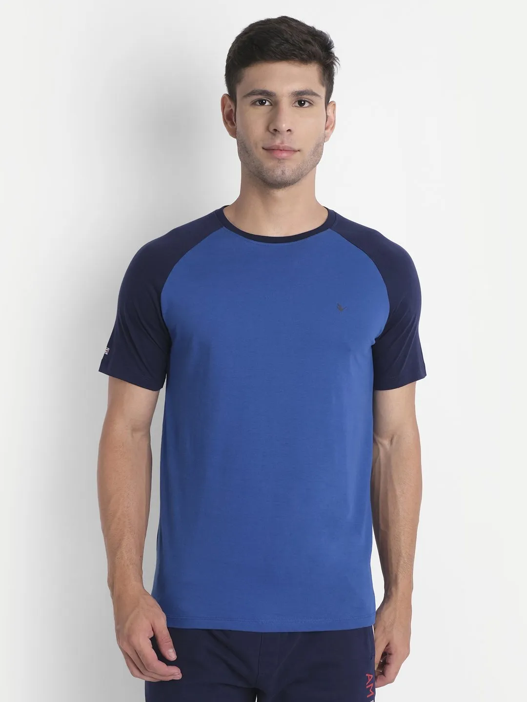 Mens Premium Cotton Raglan Half Sleeve Crew Neck T-Shirts